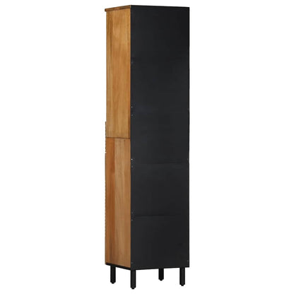 Mobile da Bagno Marrone 38x33x160 cm in Legno Massello di Mango