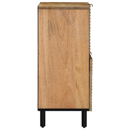 Credenza Marrone 80x33x75 cm in Legno Massello di Mango