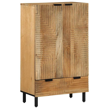 Credenza Marrone 60x33x100 cm in Legno Massello di Mango