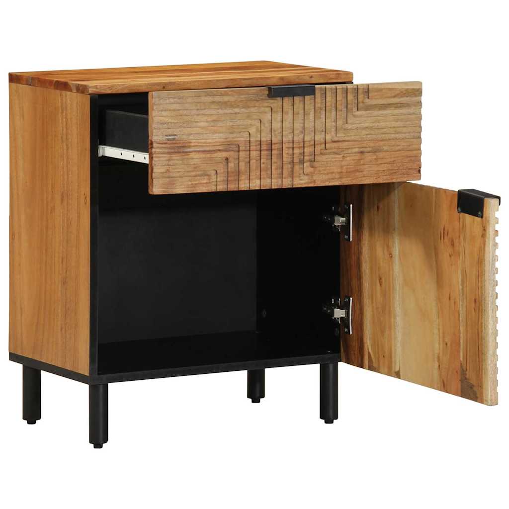 Armadio da Notte con cassetto Marrone 50 x 33 x 60 cm