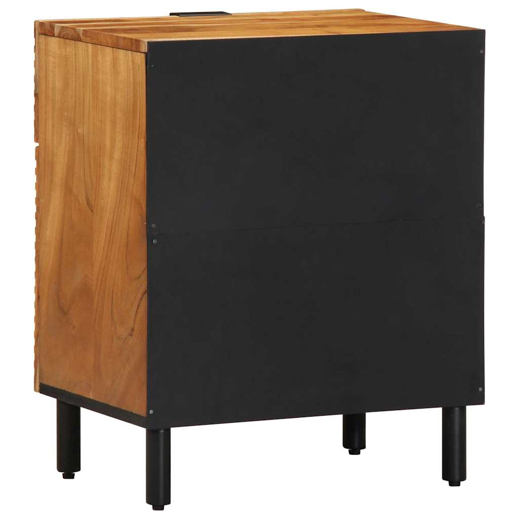 Armadio da Notte con cassetto Marrone 50 x 33 x 60 cm