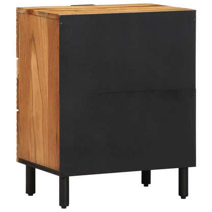 Armadio da Notte con cassetto Marrone 50 x 33 x 62 cm
