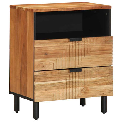 Armadio da Notte con cassetto Marrone 50 x 33 x 62 cm