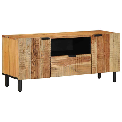UnitÃ  TV con porta Legno di Acacia Massello 105 x 33,5 x 46 cm
