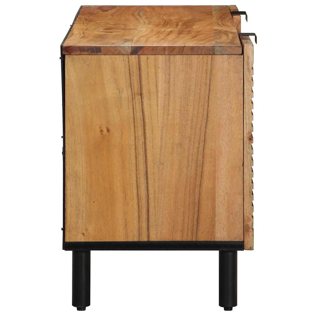 UnitÃ  TV con porta Legno di Acacia Massello 105 x 33,5 x 46 cm