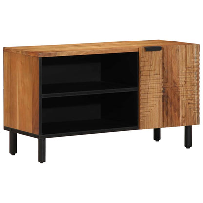 UnitÃ  TV con porta Legno di Acacia Massello 80 x 31,5 x 46 cm