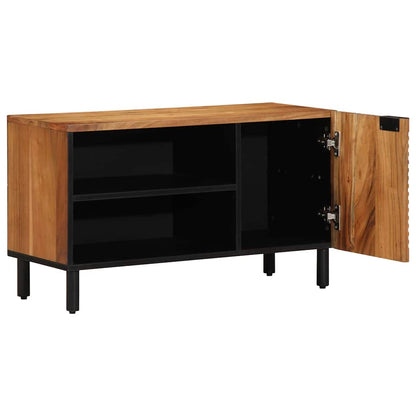 UnitÃ  TV con porta Legno di Acacia Massello 80 x 31,5 x 46 cm