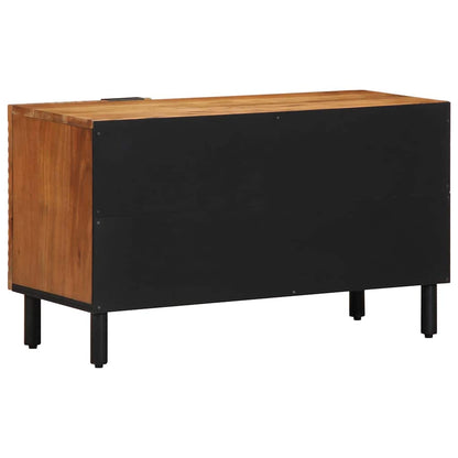 UnitÃ  TV con porta Legno di Acacia Massello 80 x 31,5 x 46 cm