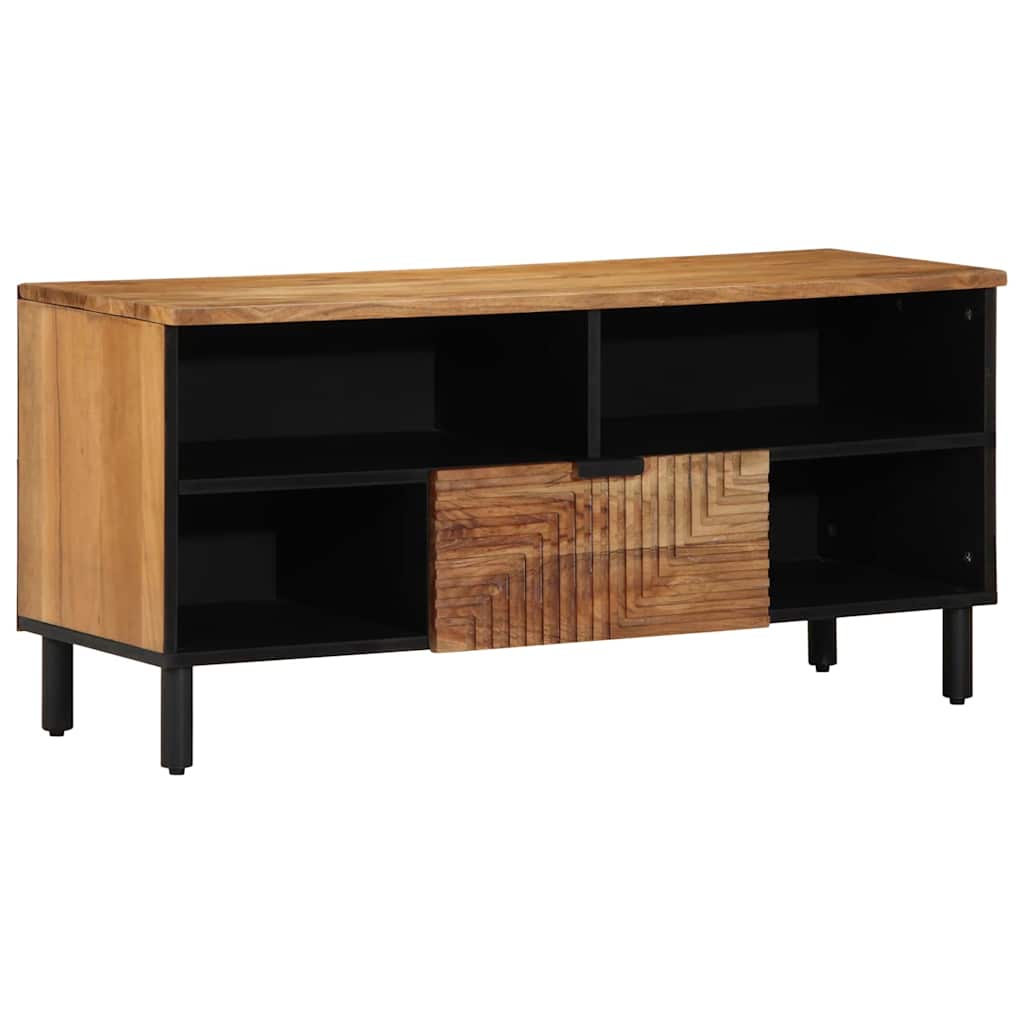 UnitÃ  TV Legno di Acacia Massello 100 x 33,5 x 46 cm