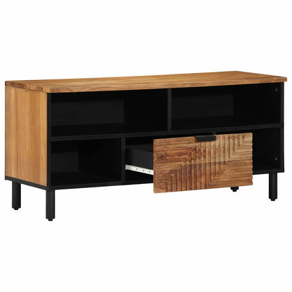 UnitÃ  TV Legno di Acacia Massello 100 x 33,5 x 46 cm