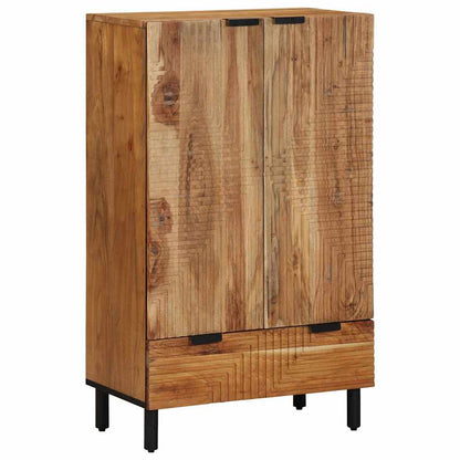 Credenza Naturale 60 x 33,5 x 100 cm Legno di Acacia Massello