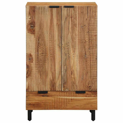 Credenza Naturale 60 x 33,5 x 100 cm Legno di Acacia Massello