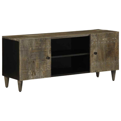 Mobile Porta TV Grigio Chiaro 105x33,5x46 cm in Legno Mango