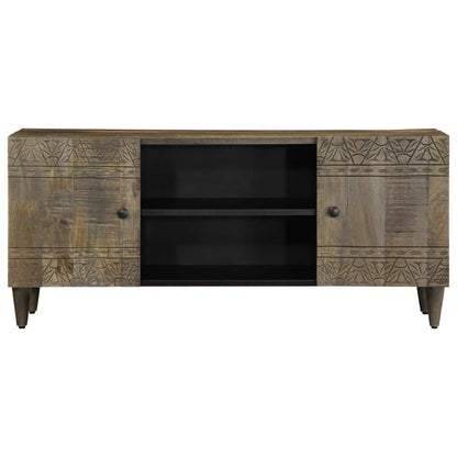 Mobile Porta TV Grigio Chiaro 105x33,5x46 cm in Legno Mango