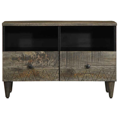Mobile Porta TV Grigio Chiaro 70x33,5x46 cm in Legno Mango