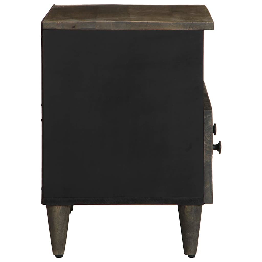 Mobile Porta TV Grigio Chiaro 70x33,5x46 cm in Legno Mango