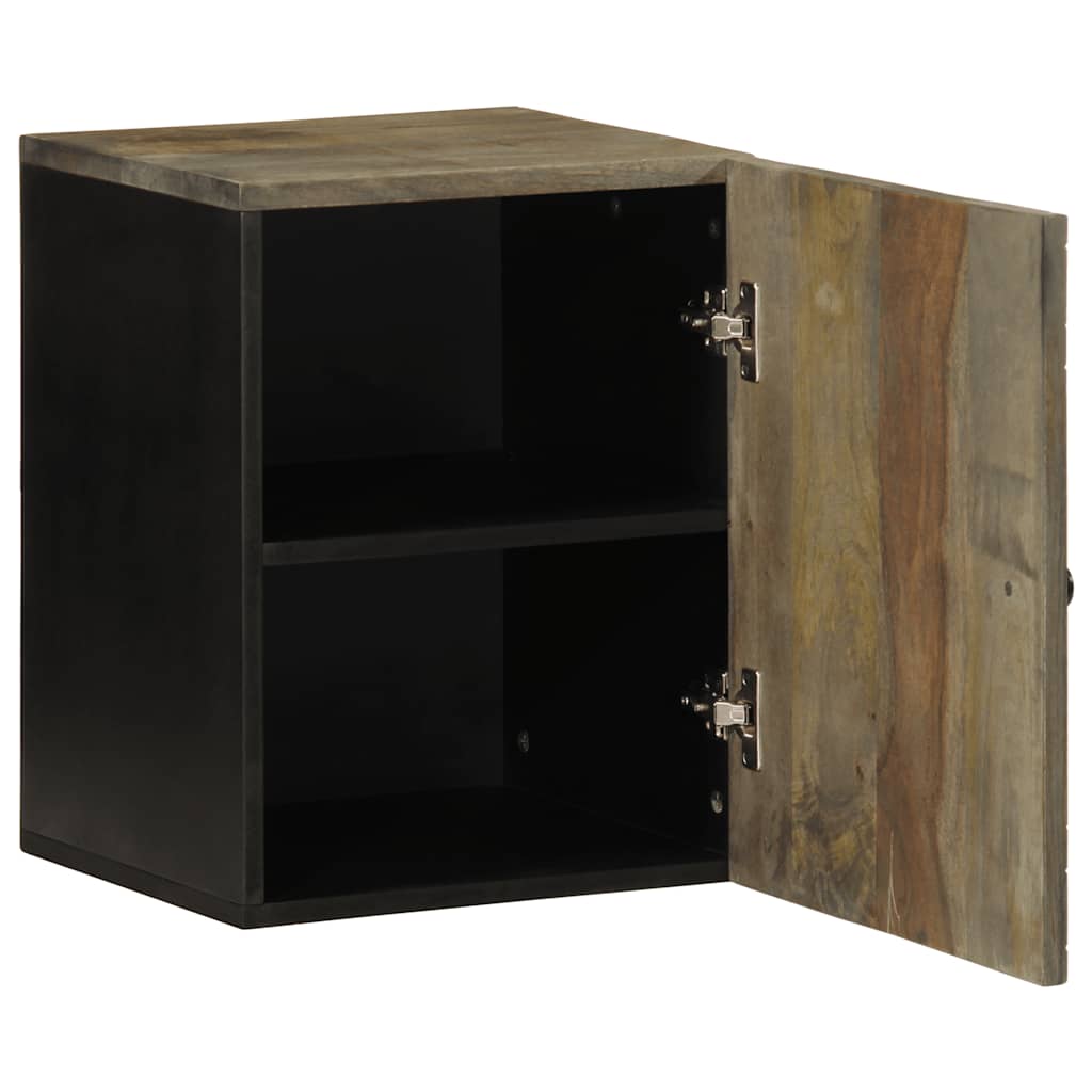 Mobile da Bagno a Parete 38x33x48 cm in Legno Massello di Mango