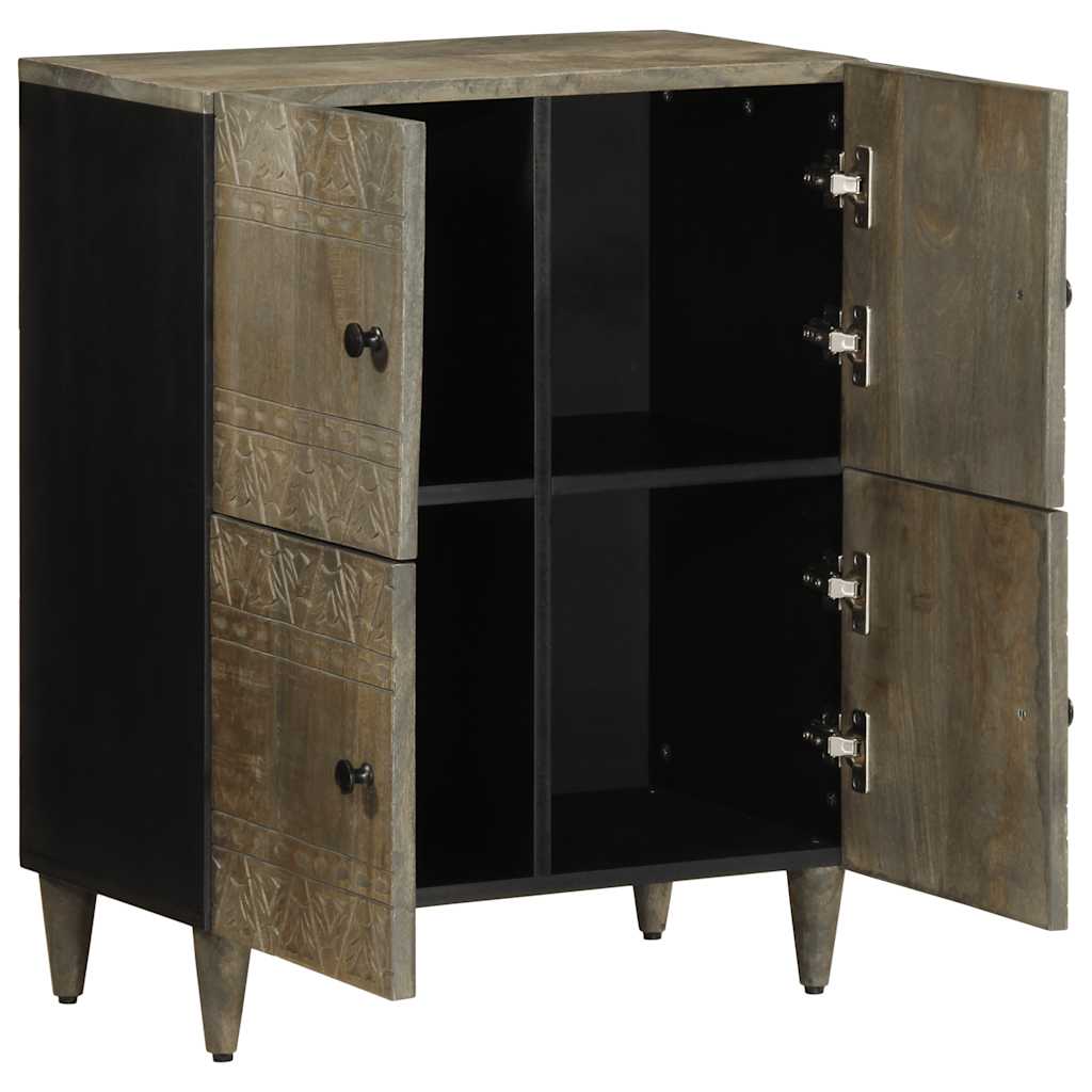 Credenza 60x33x75 cm in Legno Massello di Mango