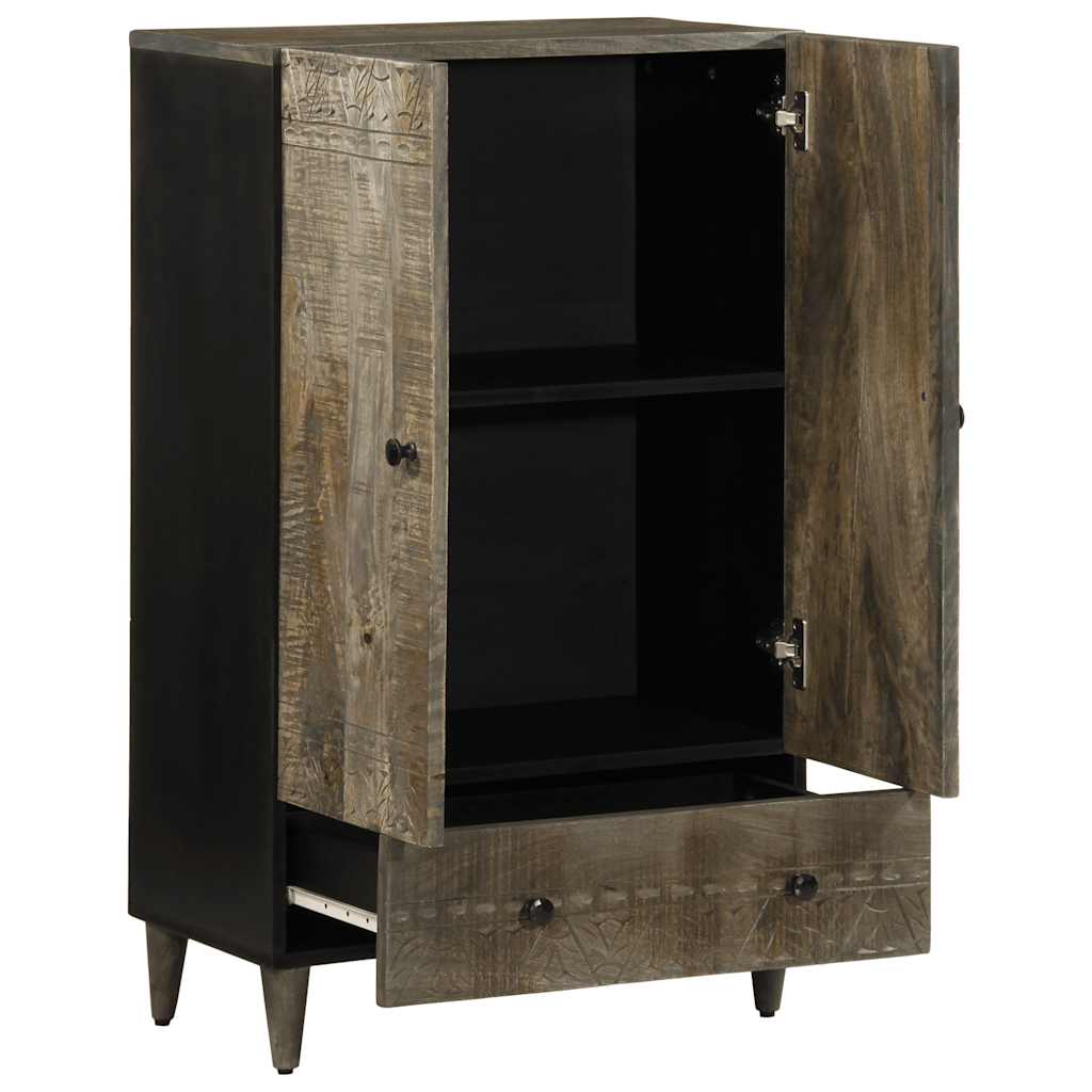 Credenza 60x33x100 cm in Legno Massello di Mango