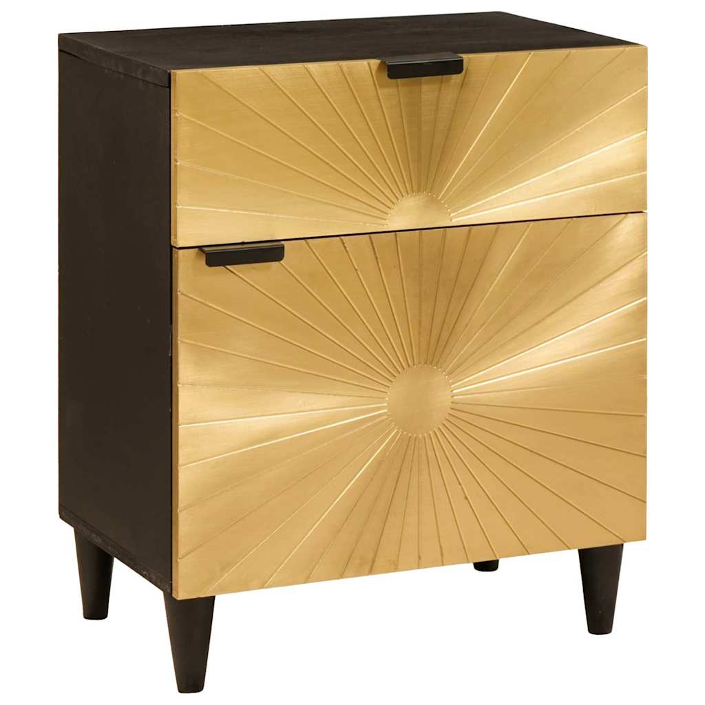 Comodino con cassetto 50 x 33 x 60 cm Legno di mango massello