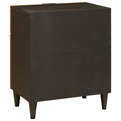 Comodino con cassetto 50 x 33 x 60 cm Legno di mango massello