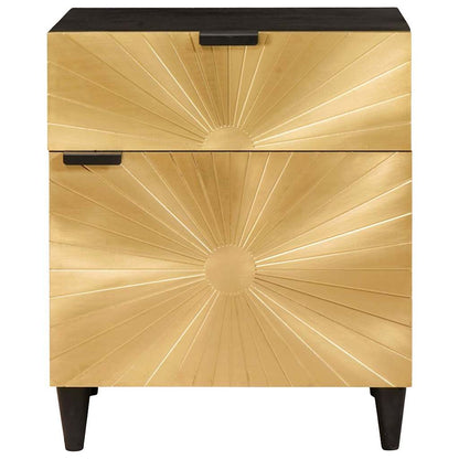 Comodino con cassetto 50 x 33 x 60 cm Legno di mango massello