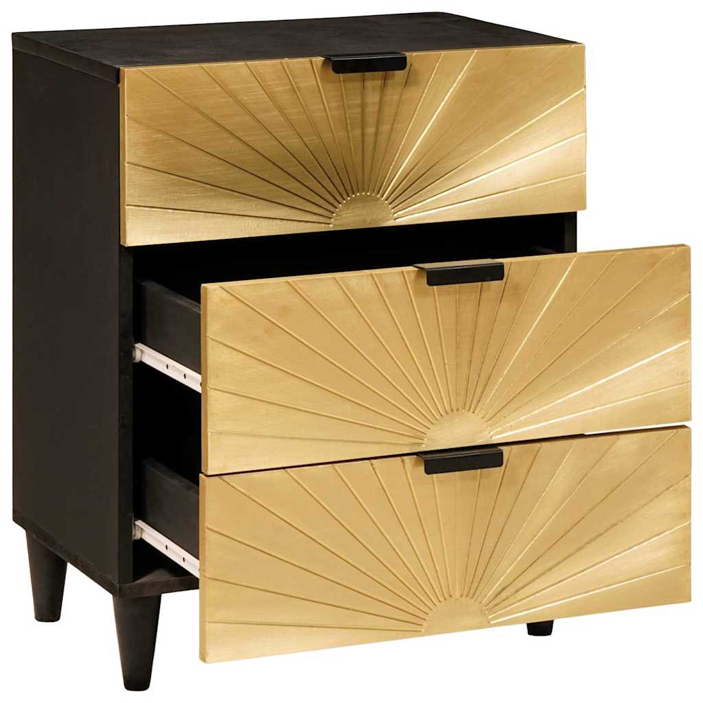 Comodino con cassetto 50 x 33 x 62 cm Legno di mango massello