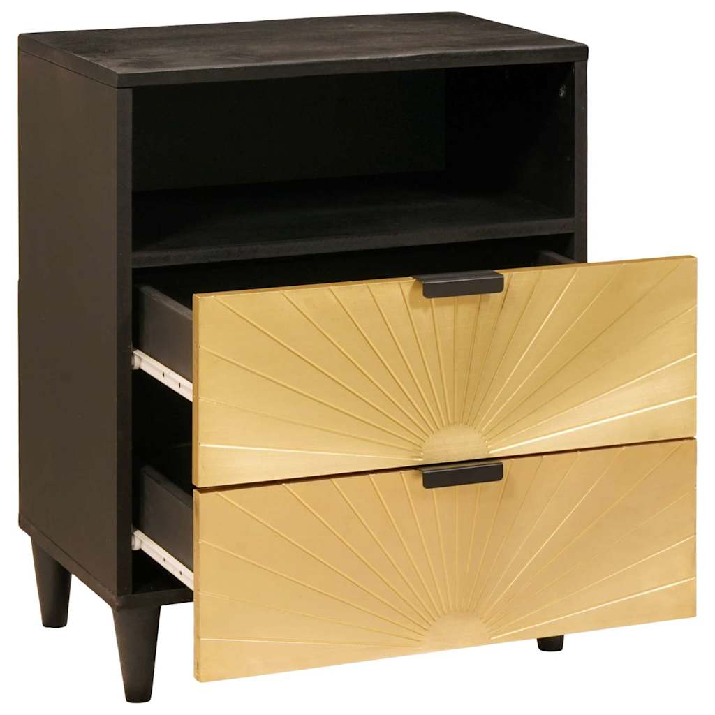 Comodino con cassetto 50 x 33 x 62 cm Legno di mango massello