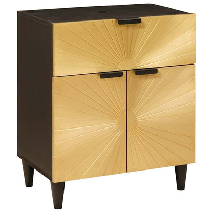 Comodino con cassetto 50 x 33 x 60 cm Legno di mango massello