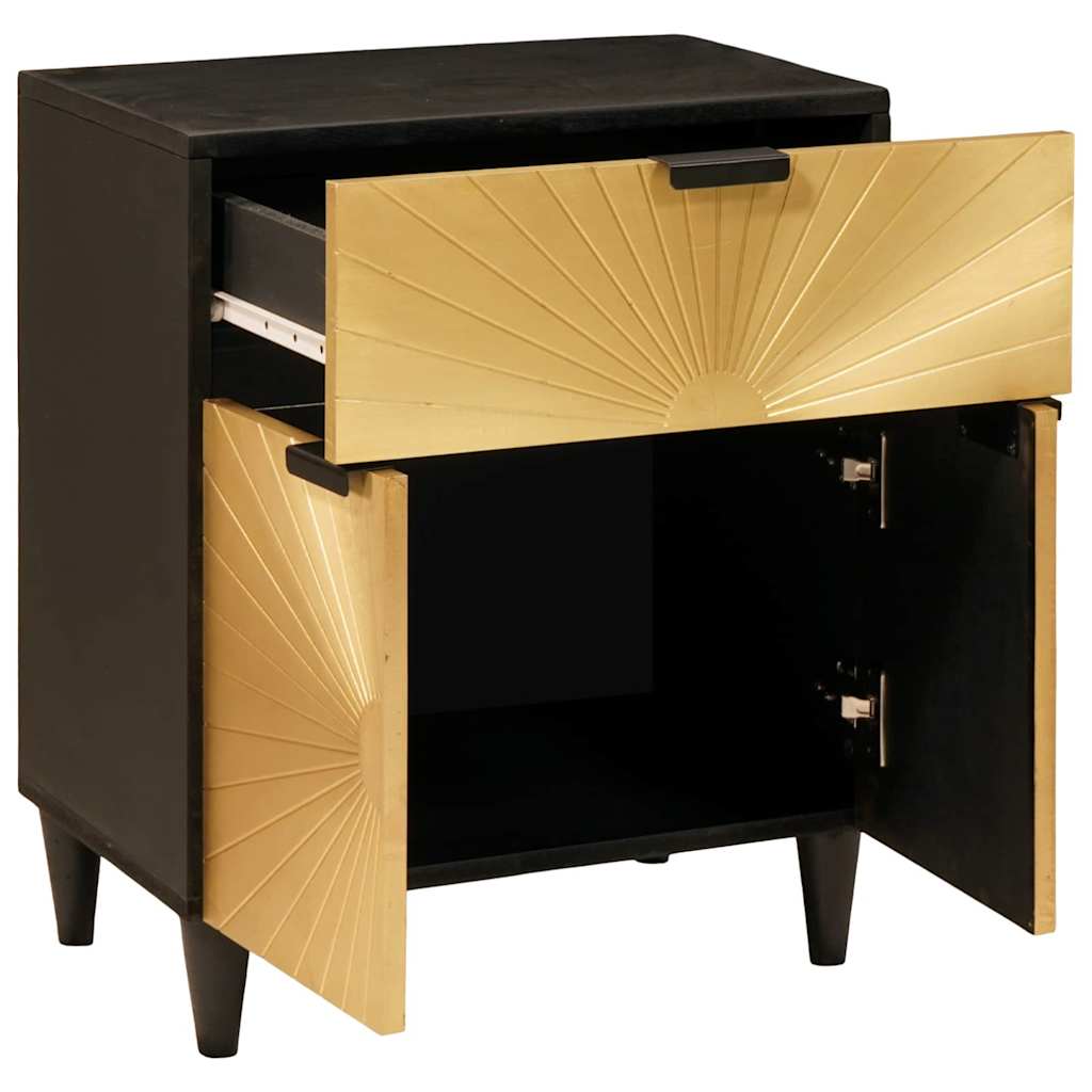 Comodino con cassetto 50 x 33 x 60 cm Legno di mango massello