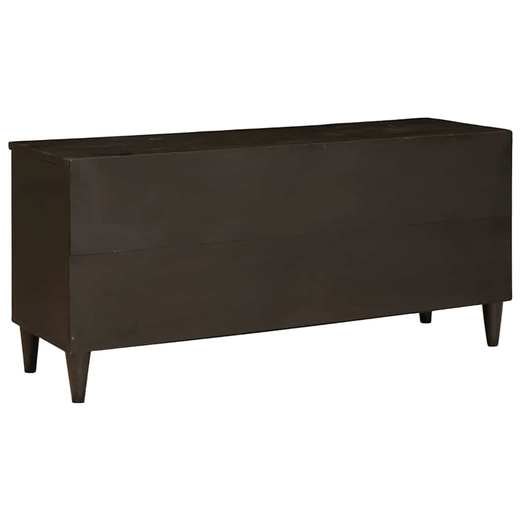 Mobile TV Nero e Oro 100 x 33 x 46 cm Legno multistrato