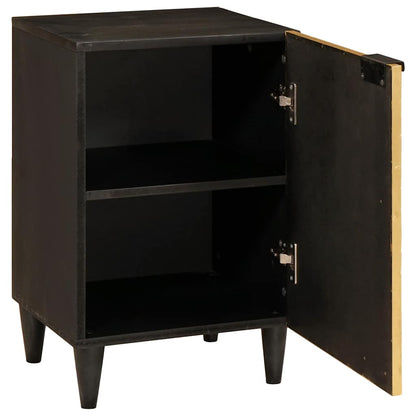 Mobile da Bagno con lo scaffale Nero e Oro 38 x 33 x 58 cm