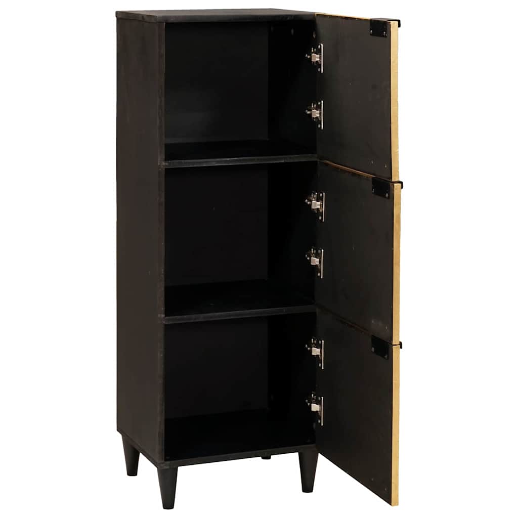 Mobile laterale con cassetto Nero e Oro 40 x 33,5 x 110 cm