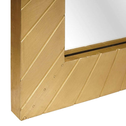 Specchio da bagno con specchio Nero e Oro 50 x 2,5 x 70 cm