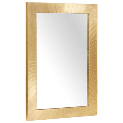 Specchio da bagno con specchio Nero e Oro 50 x 2,5 x 70 cm