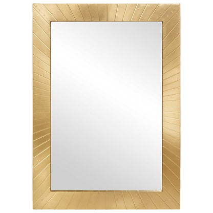 Specchio da bagno con specchio Nero e Oro 50 x 2,5 x 70 cm
