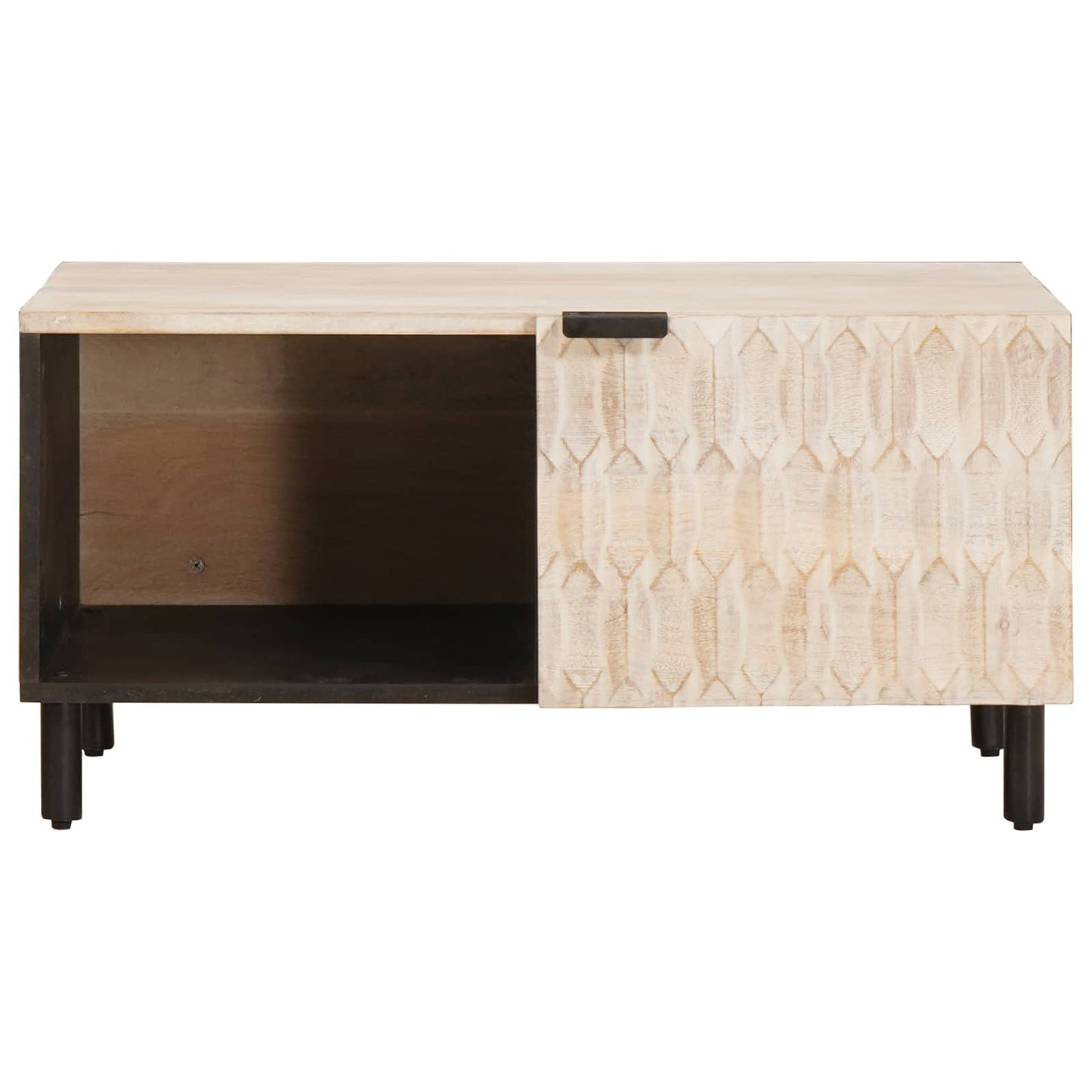 Tavolino da salotto Bianco 80 x 50 x 40 cm