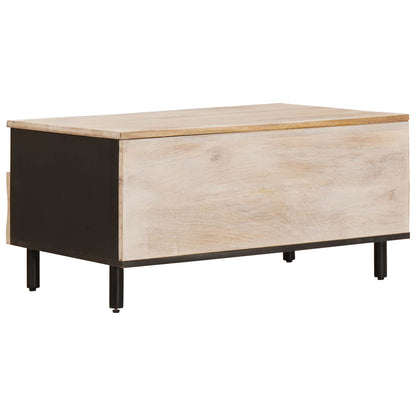 Tavolino da salotto con cassetto Bianco 80 x 54 x 40 cm