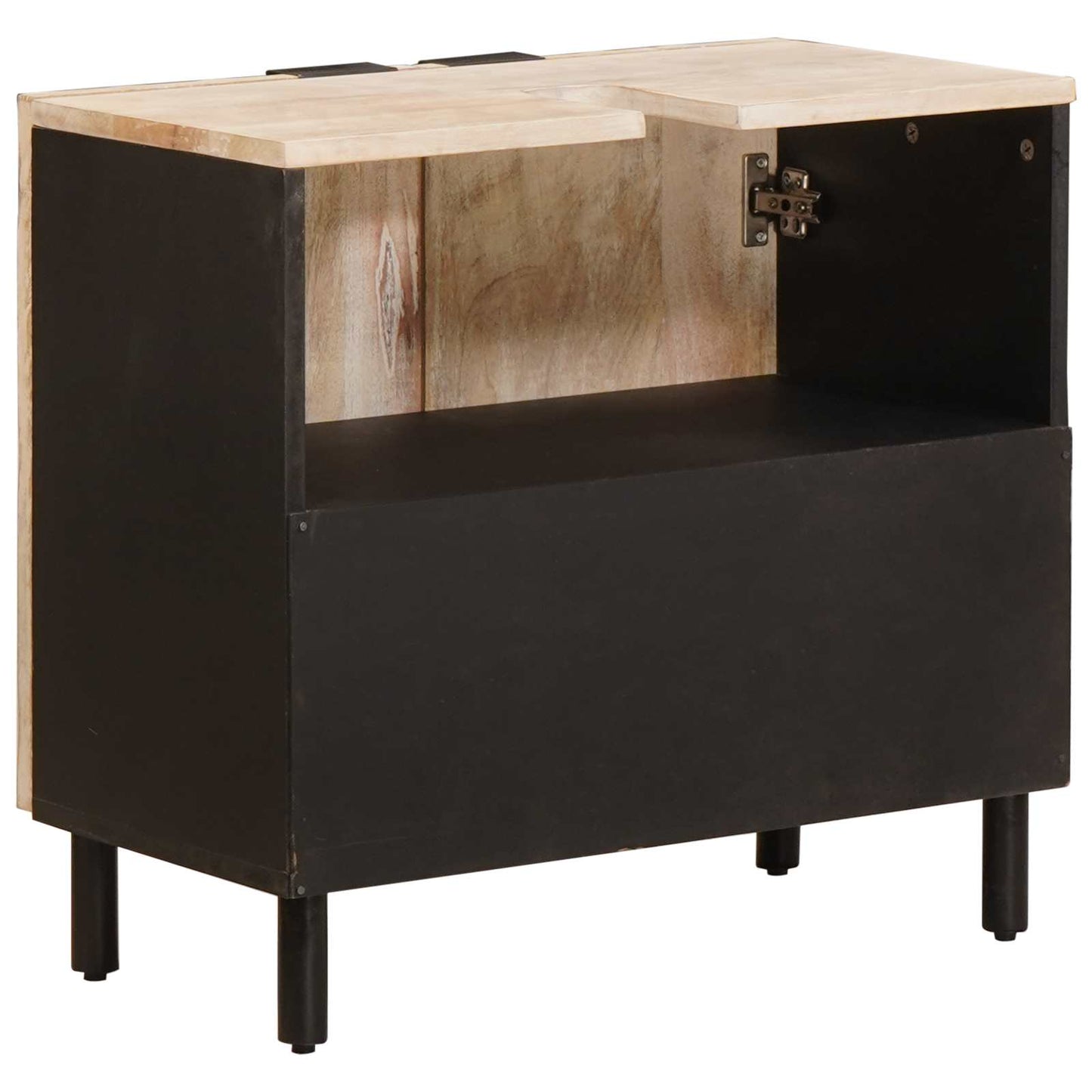 Armadio per Lavabo da Bagno con porta Bianco 62 x 33 x 58 cm