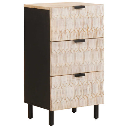 Credenza con cassetto Finitura Bianco Lavato 40 x 33 x 75 cm