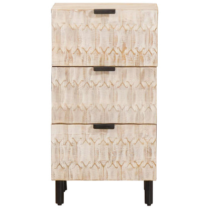 Credenza con cassetto Finitura Bianco Lavato 40 x 33 x 75 cm