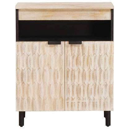 Credenza con porta Finitura Bianco Lavato 60 x 33 x 75 cm