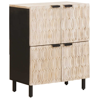 Credenza con porta Finitura Bianco Lavato 60 x 33 x 75 cm