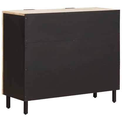 Credenza con lo scaffale Finitura Bianco Lavato 90 x 33 x 75 cm