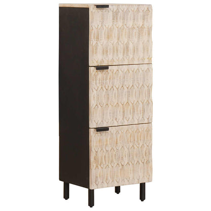 Credenza con porta Finitura Bianco Lavato 40 x 33 x 110 cm