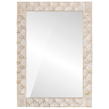 Specchio da bagno Finitura Bianco Lavato 50 x 70 x 2,5 cm