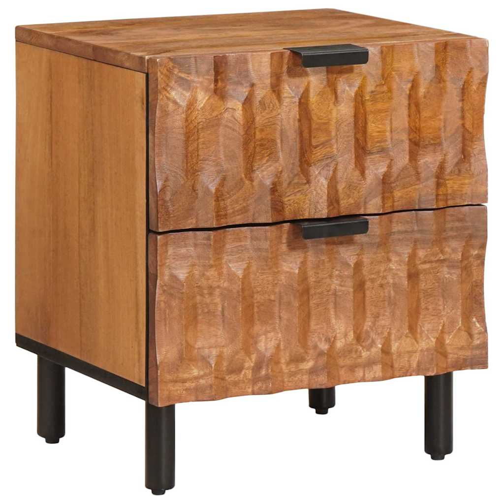Armadio da Notte con cassetto 2 pcs Marrone 40 x 33 x 46 cm