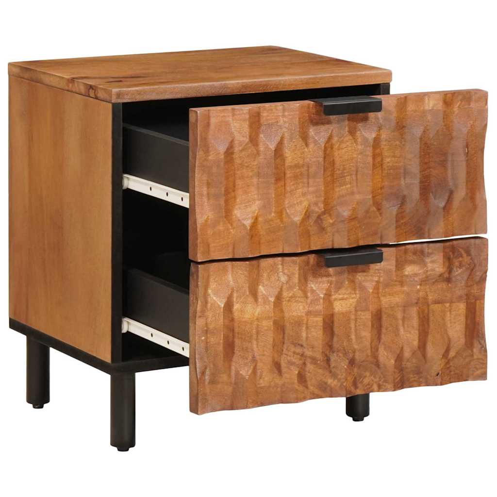 Armadio da Notte con cassetto 2 pcs Marrone 40 x 33 x 46 cm