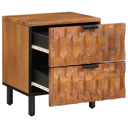 Armadio da Notte con cassetto 2 pcs Marrone 40 x 33 x 46 cm