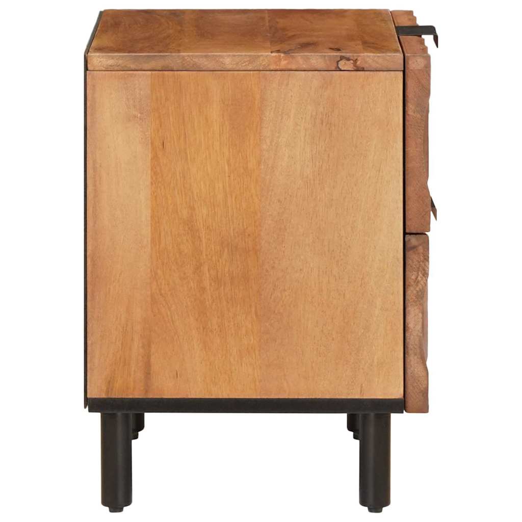 Armadio da Notte con cassetto 2 pcs Marrone 40 x 33 x 46 cm